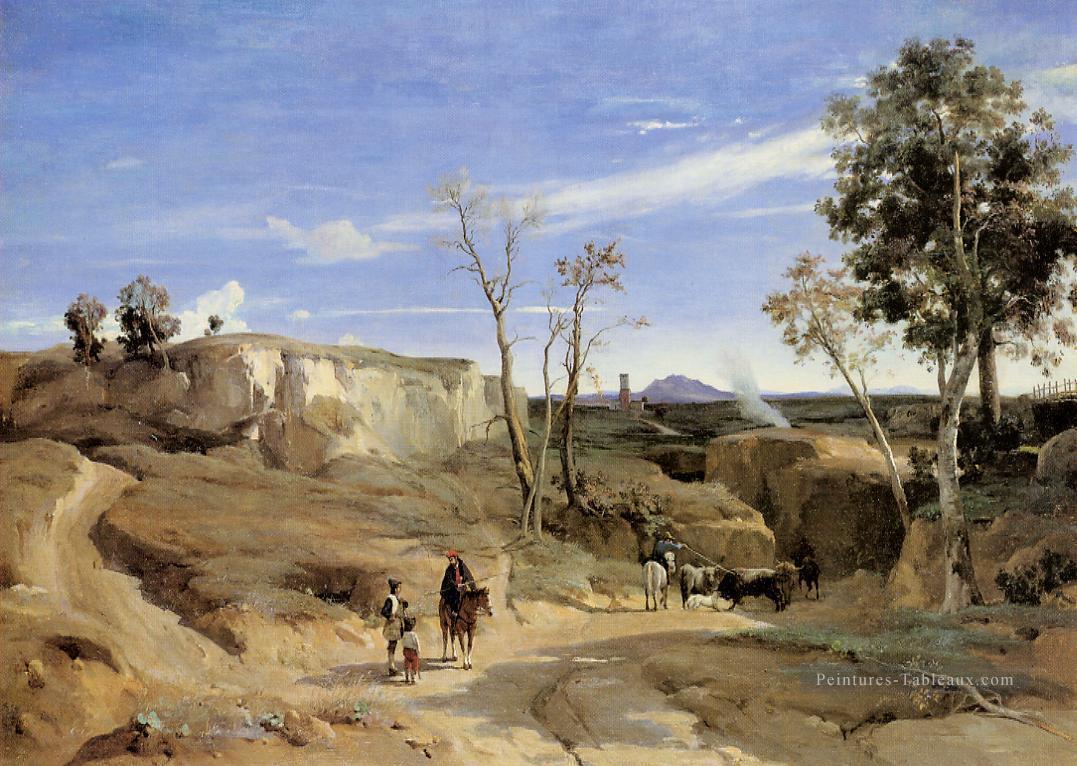 La Cervara la campagne romaine plein air romantisme Jean Baptiste Camille Corot Peintures à l'huile